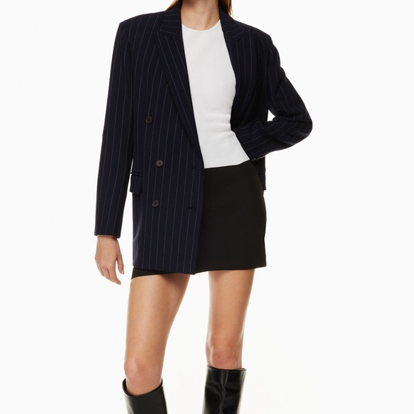 SOLD Aritzia Babaton Sculpt Knit Racer Tank in White and Matte Pearl- Small - Picture 6 of 6